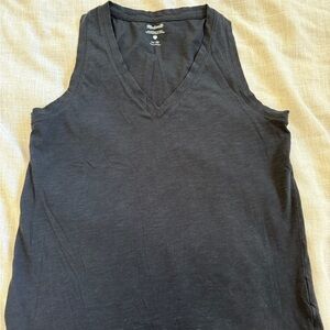 Madewell Black Organic Cotton Blend Top